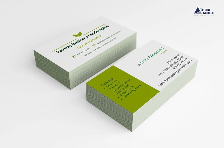 Landscaping Hardscaping Business Card Mockup