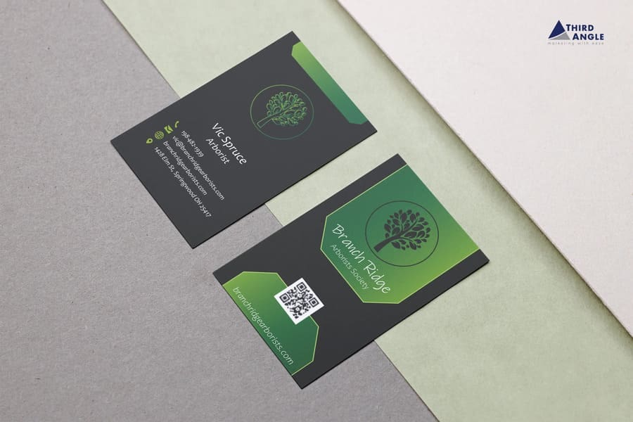 Landscaping Hardscaping Business Card Mockup