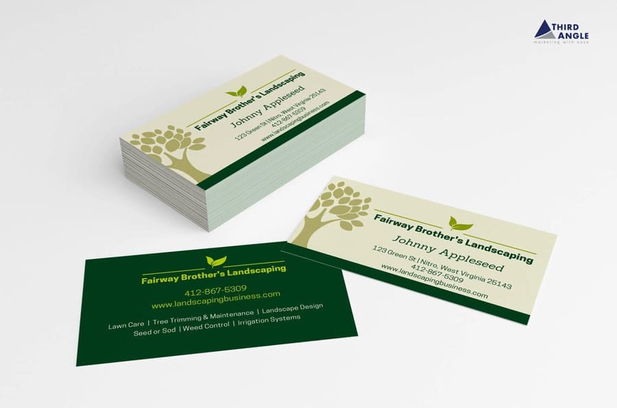 Landscaping Hardscaping Business Card Mockup