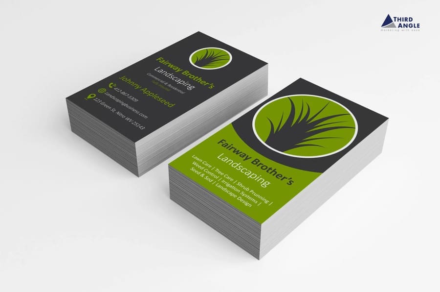 Landscaping Hardscaping Business Card Mockup