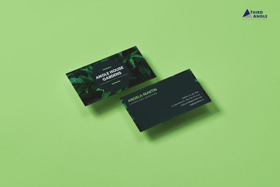 Landscaping Hardscaping Business Card Mockup