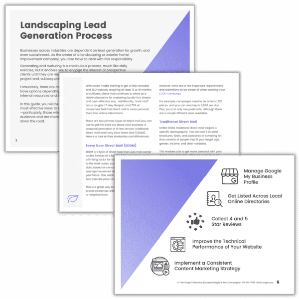 Landscaping Leads Lead Magnet Preview Images Square Lead Generation Guide Lead Magnet Preview