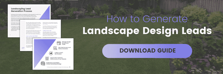 How to Generate Landscape Design Leads, Download Guide