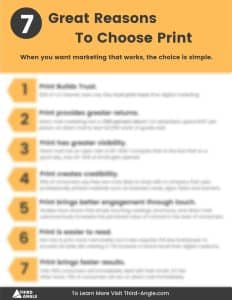 Provoking Reasons To Choose Print BLURRED Provoking Reasons To Choose Print BLURRED