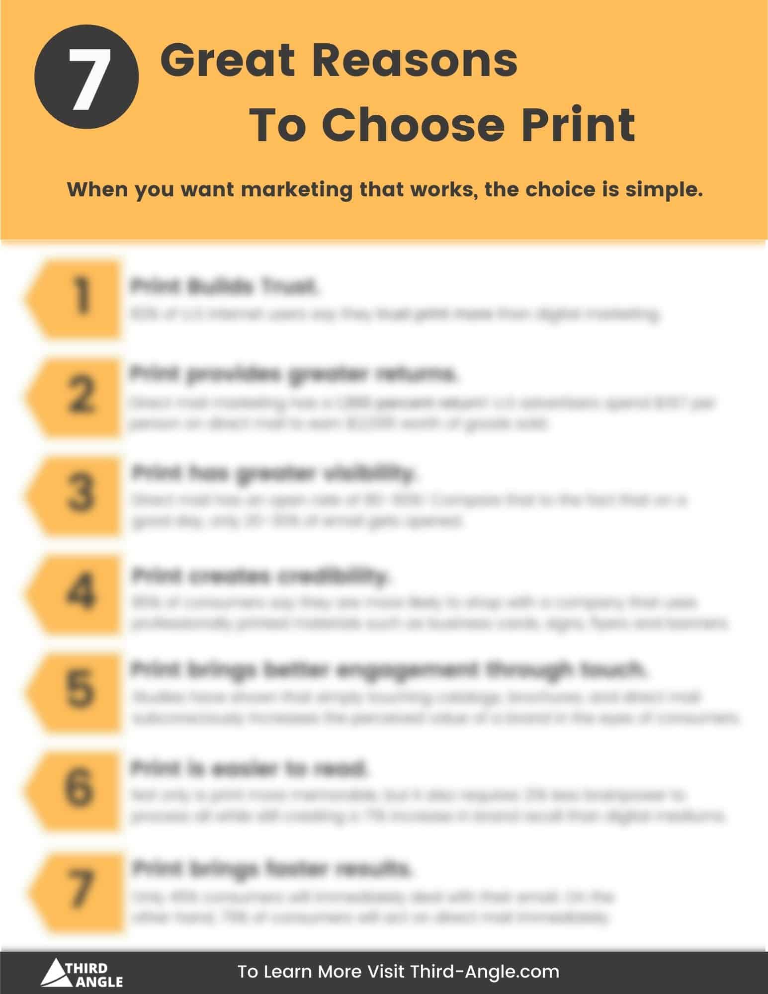 Provoking Reasons To Choose Print BLURRED Provoking Reasons To Choose Print BLURRED
