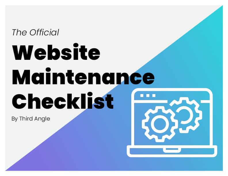 Website maintenance checklist image