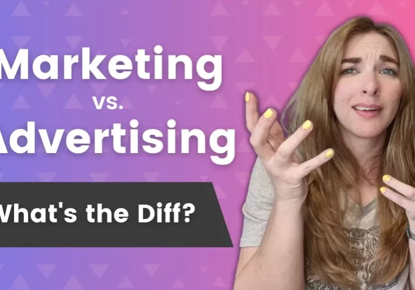 Marketing Vs Advertising Video Thumbnail